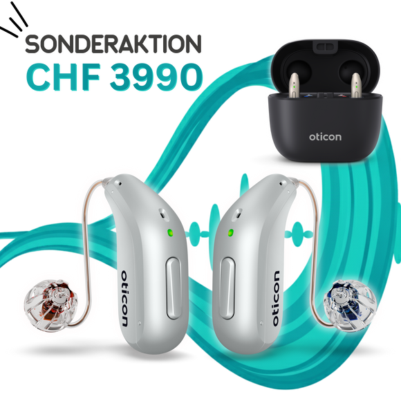 Sonderangebot: 2x Oticon Intent 1 + Smartcharger